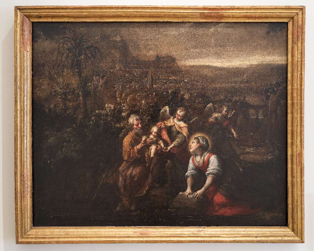Riposo durante la fuga in Egitto