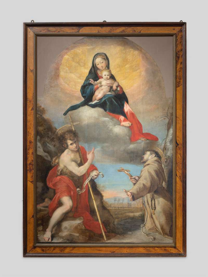 Madonna con il Bambino in gloria con San Giovanni Battista e San Francesco